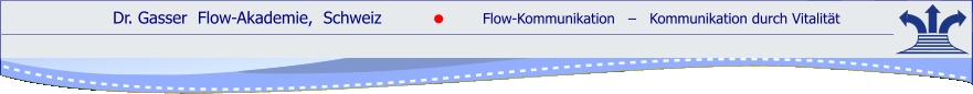 Dr. Gasser  Flow-Akademie,  Schweiz               Flow-Kommunikation   ‒   Kommunikation durch Vitalität    ●
