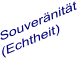 Souveränität (Echtheit)