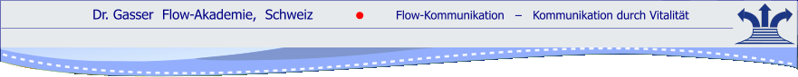 Dr. Gasser  Flow-Akademie,  Schweiz               Flow-Kommunikation   ‒   Kommunikation durch Vitalität    ●