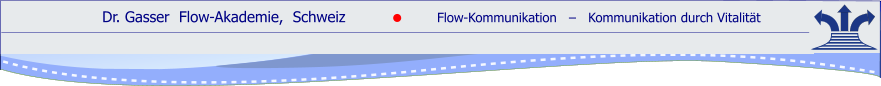 Dr. Gasser  Flow-Akademie,  Schweiz               Flow-Kommunikation   ‒   Kommunikation durch Vitalität    ●