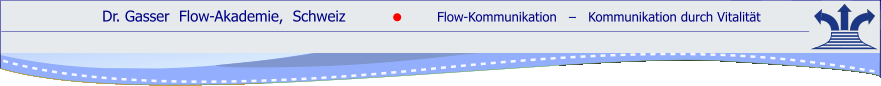 Dr. Gasser  Flow-Akademie,  Schweiz               Flow-Kommunikation   ‒   Kommunikation durch Vitalität    ●
