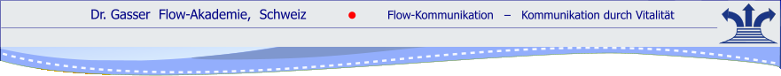 Dr. Gasser  Flow-Akademie,  Schweiz               Flow-Kommunikation   ‒   Kommunikation durch Vitalität    ●