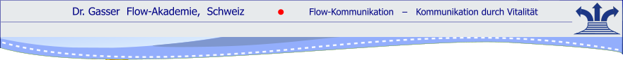 Dr. Gasser  Flow-Akademie,  Schweiz               Flow-Kommunikation   ‒   Kommunikation durch Vitalität    ●