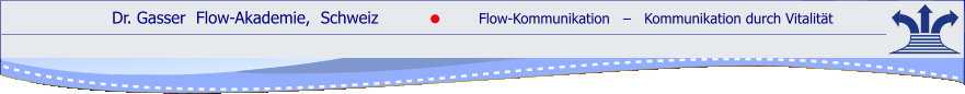 Dr. Gasser  Flow-Akademie,  Schweiz               Flow-Kommunikation   ‒   Kommunikation durch Vitalität    ●