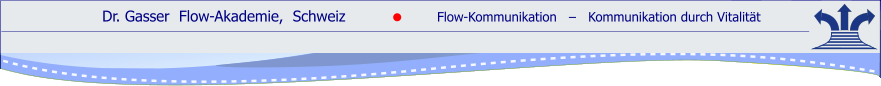 Dr. Gasser  Flow-Akademie,  Schweiz               Flow-Kommunikation   ‒   Kommunikation durch Vitalität    ●